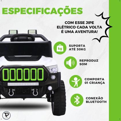 Imagem de Carro Elétrico Jipe Jeep Jipinho Titan Xr 4X2 12v Com Controle Remoto Infantil Carrinho