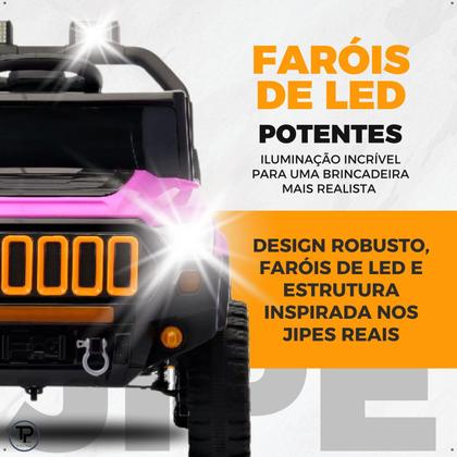 Imagem de Carro Elétrico Jipe Jeep Jipinho Titan Xr 4X2 12v Com Controle Remoto Infantil Carrinho
