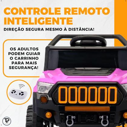 Imagem de Carro Elétrico Jipe Jeep Jipinho Titan Xr 4X2 12v Com Controle Remoto Infantil Carrinho