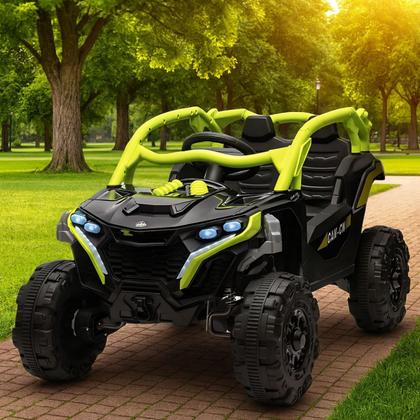 Imagem de Carro Elétrico Jipe UTV Max Som Luz de Led Controle Remoto 12 volts