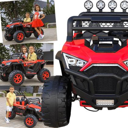 Imagem de Carro Eletrico Zippy Toys Jipe UTV RS1000 12V Controle Vermelho