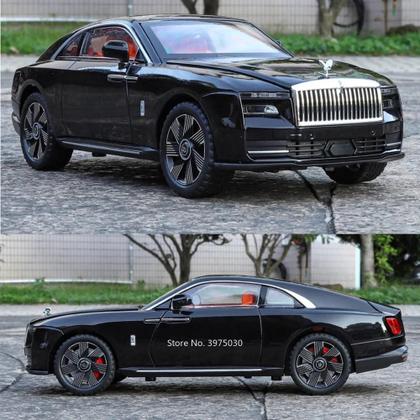 Carro Em Miniatura Rolls Royce Spectre Em Escala 1:24 Com Luz E