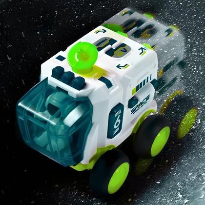 Imagem de Carro Espacial Verde com Astronauta Compartimentos e Movimento a Fricção para Estimular a Imaginação Infantil