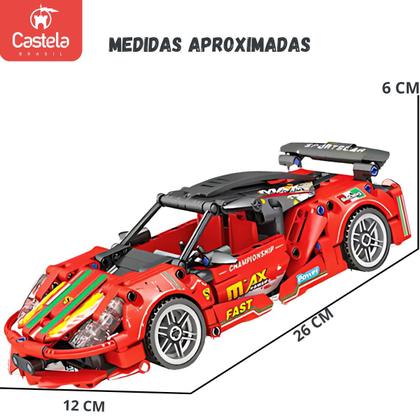 Imagem de Carro Esportivo Blocos de Montar Racing Car 471 Pçs Castela