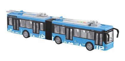 Imagem de Carro Fricção Big Ônibus Com Luz E Som 6166 Dm Toys Azul