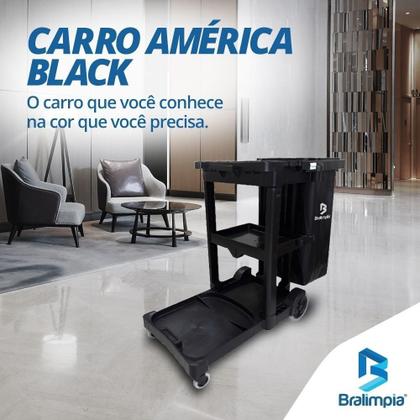 Imagem de Carro Funcional América Black Preto Bralimpia Cfblackt 