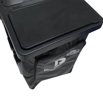 Imagem de Carro funcional com bolsa 90L América Black - CFBLACKT - Bralimpia