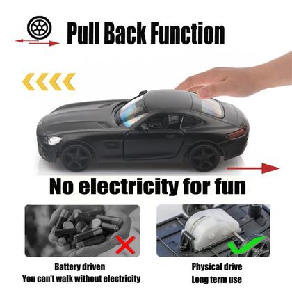 Imagem de Carro fundido sob pressão TOKAXI Mercedes Benz AMG GTS 1/36 Scale Black