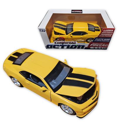 Imagem de Carro Miniatura Metal Fricção Carrinho Action c/ Som e Luz