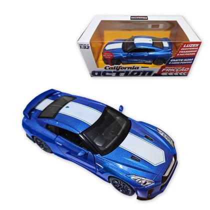 Imagem de Carro Miniatura Metal Fricção Carrinho Action c/ Som e Luz