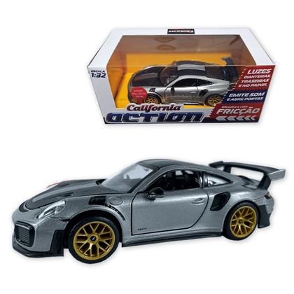 Imagem de Carro Miniatura Metal Fricção Carrinho Action c/ Som e Luz