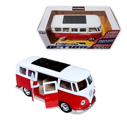 Imagem de Carro Miniatura Metal Fricção Carrinho Action c/ Som e Luz