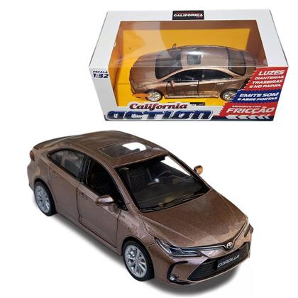 Imagem de Carro Miniatura Metal Fricção Carrinho Action c/ Som e Luz