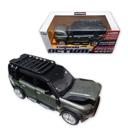 Imagem de Carro Miniatura Metal Fricção Carrinho Action c/ Som e Luz