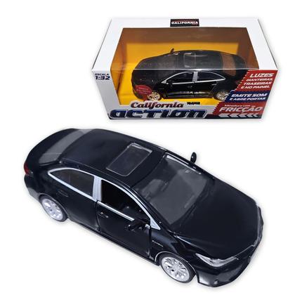 Imagem de Carro Miniatura Metal Fricção Carrinho Action c/ Som e Luz