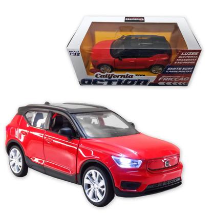Imagem de Carro Miniatura Metal Fricção Carrinho Action c/ Som e Luz