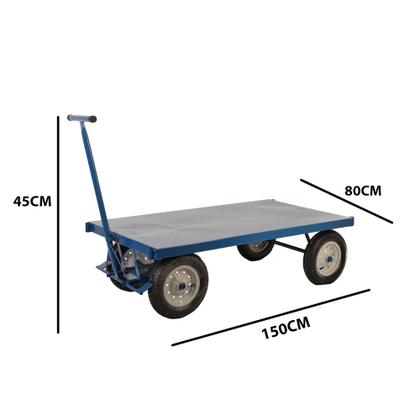 Imagem de Carro Plataforma 400kg com Tampo em Aço Pla400 Fercar