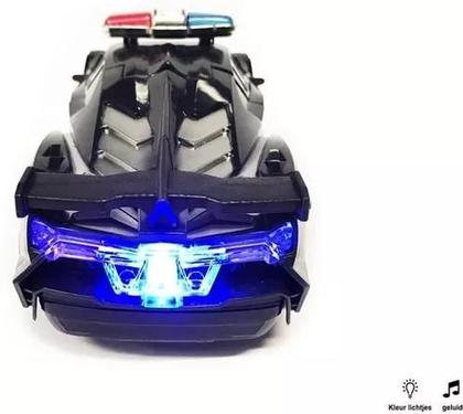 Imagem de Carro Policia Robô Car Transformes Vira Robo Com Luz E Som