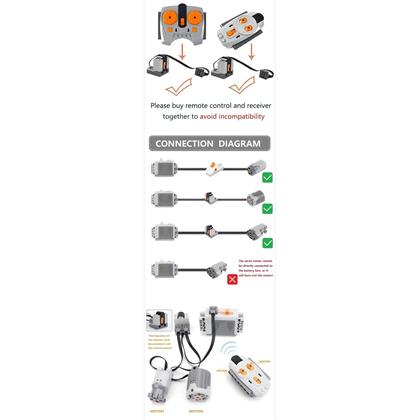 Imagem de Carro RC de Blocos de Construção Eletrônicos para Crianças - Kit DIY com Micro-motor