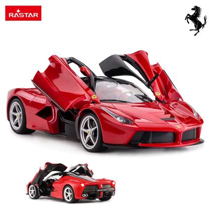 Imagem de Carro RC RASTAR Ferrari LaFerrari, escala 1/14 para meninos e crianças, vermelho