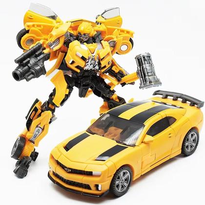 Imagem de Carro Robô De Plástico Em Liga Metálica Para Crianças, Figura De Ação Transformer Bumblebee, Série