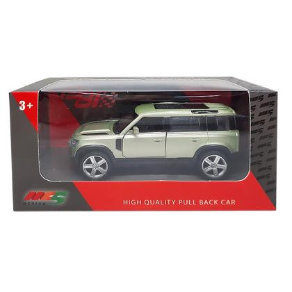 Carro SUV Miniatura Land Rover Defender Verde Escala 1:43 6843-52