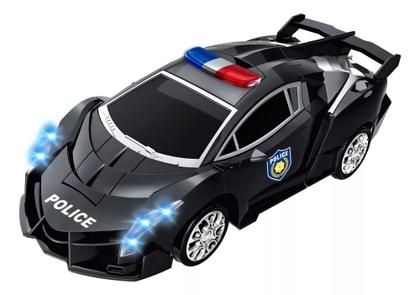Imagem de Carro Transformes Policia Robô Carrinho A Pilha Som Luzes