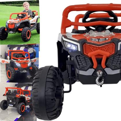 Imagem de Carro UTV Elétrico Bang Toys Pulse XR7 Laranja 12V com Controle Remoto
