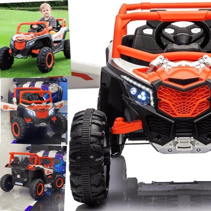 Imagem de Carro UTV Elétrico Bang Toys Pulse XR7 Laranja 12V com Controle Remoto