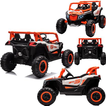 Imagem de Carro UTV Elétrico Bang Toys Pulse XR7 Laranja 12V com Controle Remoto