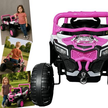 Imagem de Carro UTV Elétrico Bang Toys Pulse XR7 Rosa 12V com Controle Remoto