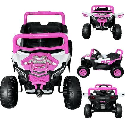Imagem de Carro UTV Elétrico Bang Toys Pulse XR7 Rosa 12V com Controle Remoto