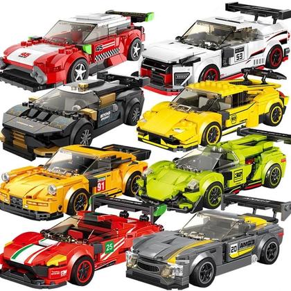 Imagem de Carros De Corrida De Velocidade Da Cidade Para Meninos, Blocos De Montar Modelo MOC, Veículo
