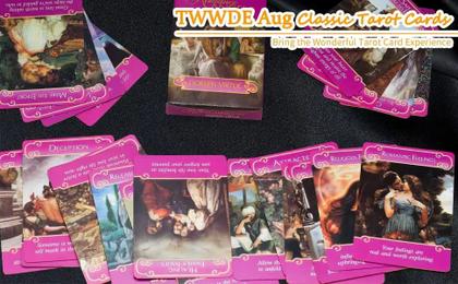 Imagem de Carta de tarô TWWDE AUG Romance Angels Oracle Deck com livro-guia