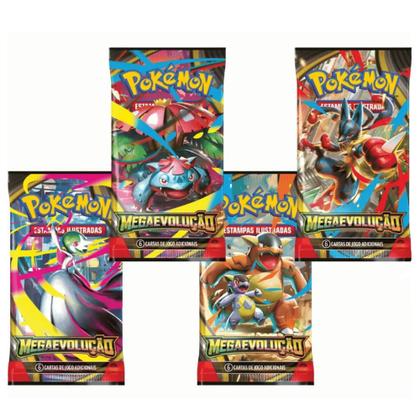 Imagem de Carta Pokémon Megaevolução Com 6 Cartas Copag