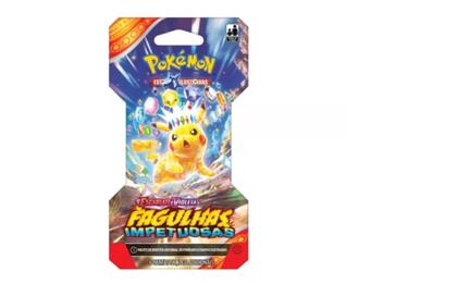 Imagem de Carta Pokemon Pikachu Booster Fagulhas Impetuosas