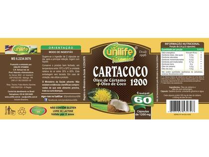 Imagem de Cartacoco Óleo de Cartamo e Coco 60 cápsulas Unilife