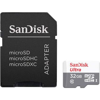 Imagem de Cartão d Memória Micro SD 32GB 100mb/s Ultra c/ Adaptador SD