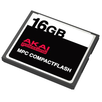 Cartão de memória Akai 16GB CompactFlash CF para MPC 500, MPC 1000