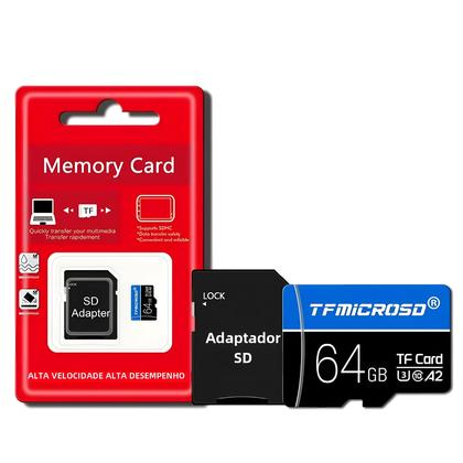 Imagem de Cartão de Memória microSDXC TF de 64GB, 128GB ou 256GB (U3, C10) - para Nintendo Switch e Smartphones