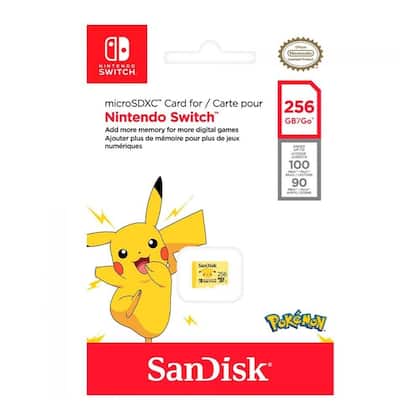 Imagem de Cartão de Memória SanDisk MicroSD 256GB, Nintendo Switch Pokémon - SDSQXAO-256G-GN6ZK
