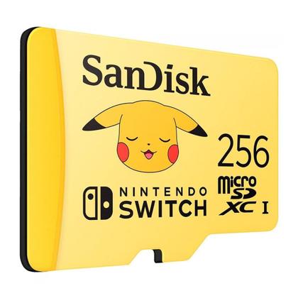 Imagem de Cartão de Memória SanDisk MicroSD 256GB, Nintendo Switch Pokémon - SDSQXAO-256G-GN6ZK