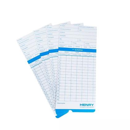 Imagem de Cartão De Ponto Para Relógios Cartográficos - Pacote Com 100