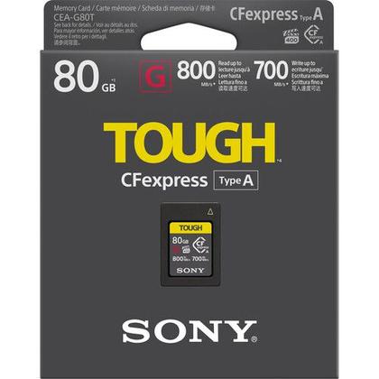 Cartão memória sony cfexpress 80gb type a tough 800mb/s - Cartão