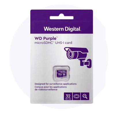 Imagem de Cartão Microsd 64Gb Wd Purple Intelbras Cftv Cameras Vigilancia
