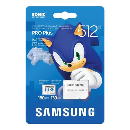 【sonic】DC-GF9W ＋ 64GB MicroSD Cartão microSDXC Samsung PRO Plus Sonic The Hedgehog 512 GB - Pen