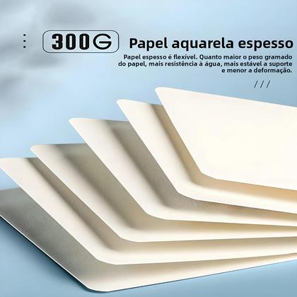 50 Cartões De Aquarela 300g/m² Com Envelopes - 10x15 Cm