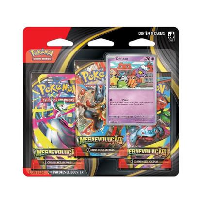 Imagem de Cartas Booster Pokémon Copag Megaevolução Blister Triplo