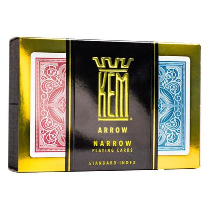 Imagem de Cartas de baralho KEM Arrow Red and Blue, Standard Index, 2 baralhos