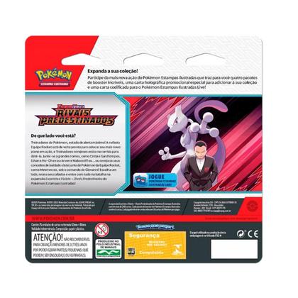 Imagem de Cartas Pokémon Blister Quádruplo Rivais Predestinados Copag